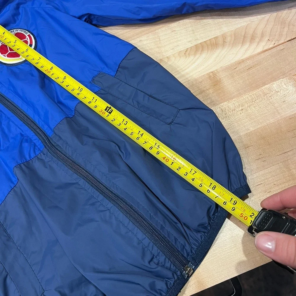 Adidas Colombia National Soccer Team Packable Windbreaker Jacket, Boys Size 8